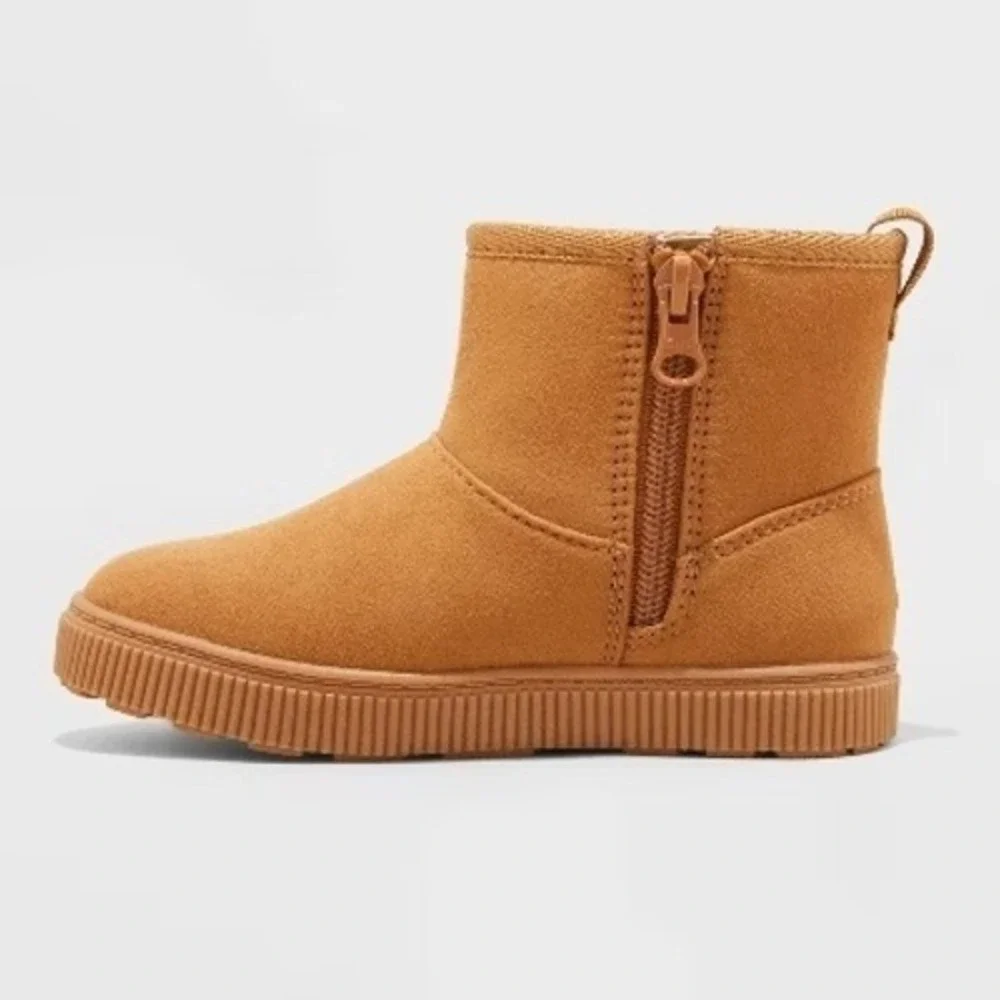 Toddler Girl Arlo Booties by Cat & Jack Cognac Size 9 New With Tags